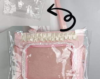 Funda protectora transparente personalizada para bolso Ita: nombre personalizable