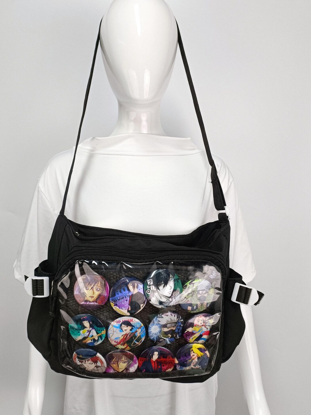 Hand Sewn Ita Bag Handmade Sling Ita Bags Crossbody Black Ita Bag 