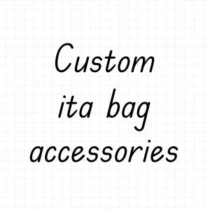 Custom Ita Bag Zubehör, Pins, Schlüsselanhänger, Kartenhalter, Rosetten