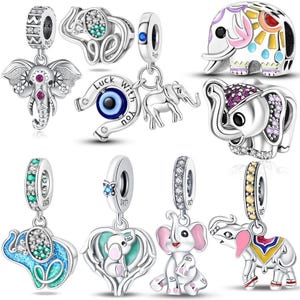 Reflection Charm Tiercharme Charms-Anhänger Charms S925 Sterling Silber Bead Fit Original Pandora Armband-Halskette Frauen-Schmucksachen