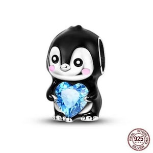 S925 Niedlicher Pinguin Armband-Charme, für Pandora Armband, S925 authentische Sterlingsilber-Charme für Armband-Anhänger-Frauen-Anhänger-Schmucksachen
