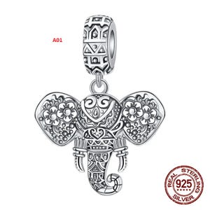 S925 Elefant Baumeln-Armband-Charme, Anhänger-Charme, für Pandora-Armband, 925 Sterlingsilber-Charm für Armband-Frauen-hängendenSchmucksachen