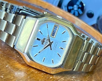 Vintage watch Orient, mens mechanical japanese, Original wristwatch.