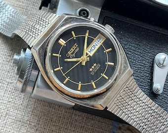 1980年代製ヴィンテージ オリエント クリスタル オートマチック メンズ