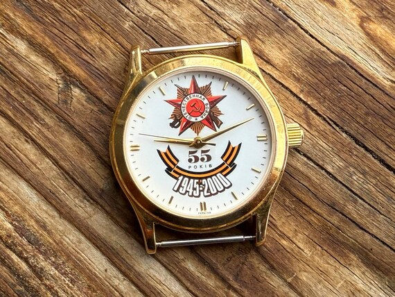 Mechanical wristwatch for men, vintage anniversary watch, made USSR