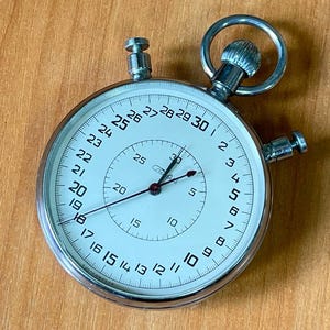 chronometr Slava - USSR sport stopwatch - 30sec / 30min