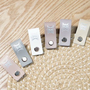 Custom Leather Labels with screws, Non sew Labels, Leather Patch, Custom Tags, Labels for handmade, Gift Label, Tags with screws