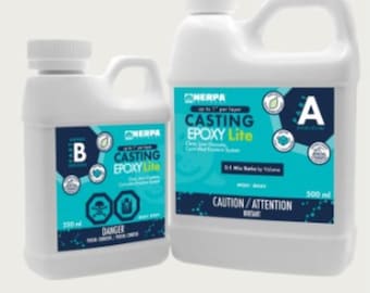 Bio Resin Casting Epoxy Lite 750 ml | Fast-Cure Low Viscosity Resin for Small Projects | Crystal Clear UV-Resistant Formula Eco-Friendly