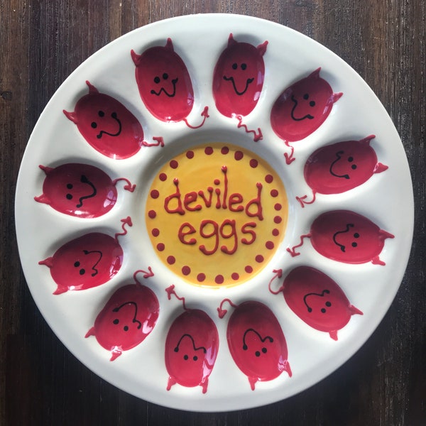 Deviled Egg Plate - Cute Little Devils