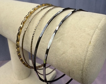 Set di bracciali vintage, lotto di bracciali in tonalità miste (5 pezzi)