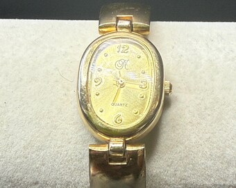 Vintage Gold Tone “N” Brand Watch