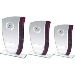 Jade Glass Claret|Silver Marble Detail With Angling Insert And Plate - 6.5in, 7.25in, 8in