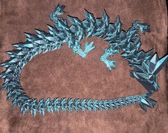 3d printed Crystal Dragon Abyssal Blue Color