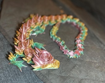 Articulated Rose Dragon fidget toy