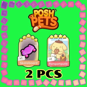 Monopoly Go Golden Blitz - Pompompurin / Monopatín (2 unidades por pedido)