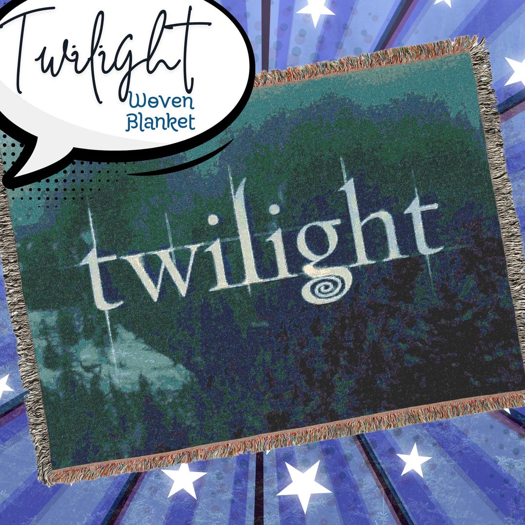 Twilight Woven Blanket Twilight lovers The Whole Twilight Saga Cozy Vampire Movie Tapestry Throw