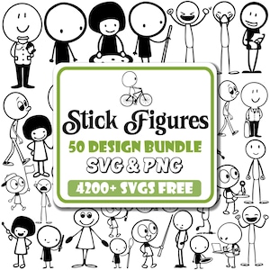 Stick Figures SVG Bundle |Stick Figure Life Svg |Playing Stick Men Svg |Stick Figure Family Svg |Stick Girl Sign Svg |Stick Men Sign Svg