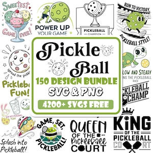 Pickleball SVG Bundle: Funny Shirt Designs (Digital Download)