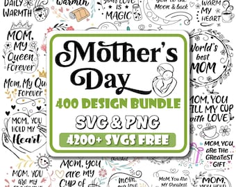 Muttertag SVG Bundle: Mama Zitate, Wertschätzung Designs (Digitaler Download)