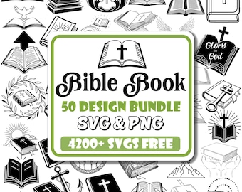Bible Book SVG Bundle | Christian Silhouette Designs (Digital Download)