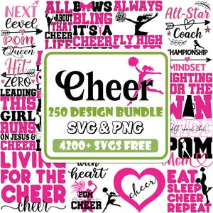 Cheer Svg Bundle | Cheerleading Svg | Cheer Svg | Cheer Squad Svg | Cheer Team Svg | Cheerleader Girl Svg | Cheer Mom Svg | Cut File Cricut