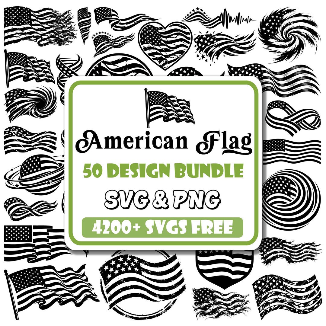 American Flag Svg Bundle |4th of July Svg |independence Day Svg ...