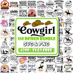 Cowgirl Svg | Rodeo Svg | Western Svg | Howdy Svg | Southern Svg | Rodeo Clipart | Country Music Svg | Cowgirl Svg Bundle | Rodeo Quotes Svg