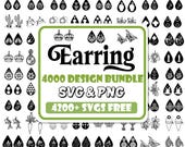 Leather Earring SVG Bundle: 4200+ Designs (Digital Download)