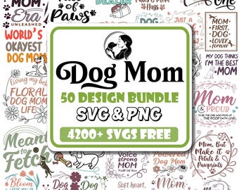 Dog Mom SVG Bundle: Pet Lover Designs| General Design for Sublimation (Digital Download)