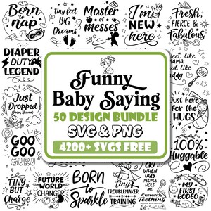 Funny Baby Sayings SVG Bundle | Newborn Quotes (digital Download) - Etsy