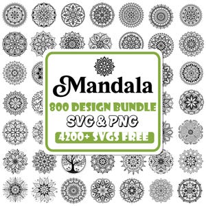 Filigranes Mandala SVG Bundle: Vektor-Designs für Cricut & Silhouette (Digitaler Download)