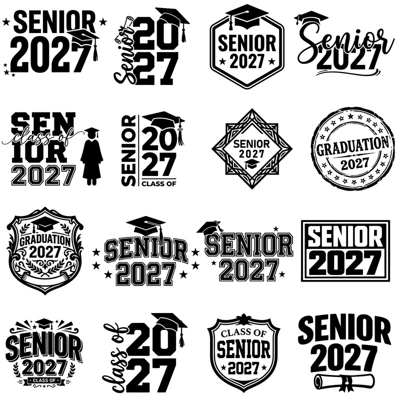 Senior 2027 SVG Bundle | Graduation Svg | Senior Class of 2027 Svg ...
