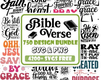Bible Verse SVG Bundle: Christian Scripture Designs (Digital Download)