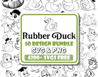 Rubber Duck SVG Bundle | Playful Animal Designs (Digital Download)