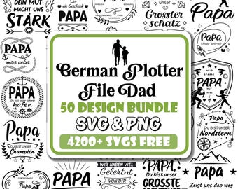 German Dad SVG Bundle: Father's Day Plotter Files (Digital Download