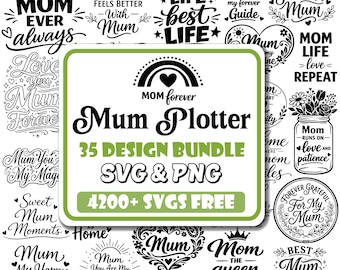 Pacchetto SVG per plotter da mamma / Frase per la mamma SVG / Buon giorno della mamma SVG / SVG botanico / Mamma floreale SVG / Icone per la festa della mamma SVG / Atmosfera per la festa della mamma SVG