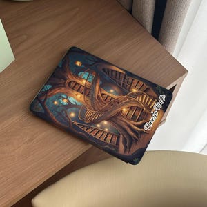 Custodia Kindle Enchanted Tree Library 2024, custodia Paperwhite 12a e 11a generazione, custodia Kindle Oasis, Colorsoft, custodia Kobo, nome personalizzato, stile Book Ish