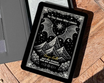 ACOMAF inspiriert - Den Sternen die zuhören | Bookish Cover für Kindle Paperwhite 12th Gen 7'', Kindle ColorSoft, Kobo, Custom Gold Edition