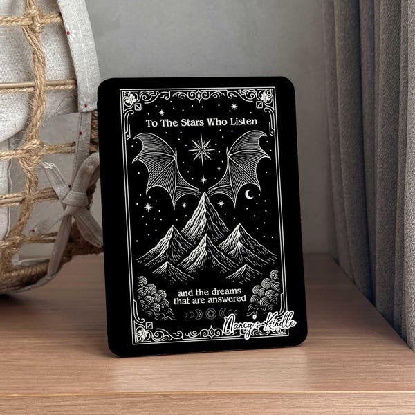 ACOMAF Kindle Case – To The Stars Who Listen | Bookish Cover for Kindle Paperwhite 12th Gen, Scribe, Oasis, ColorSoft, Kobo Cover, Gift idea