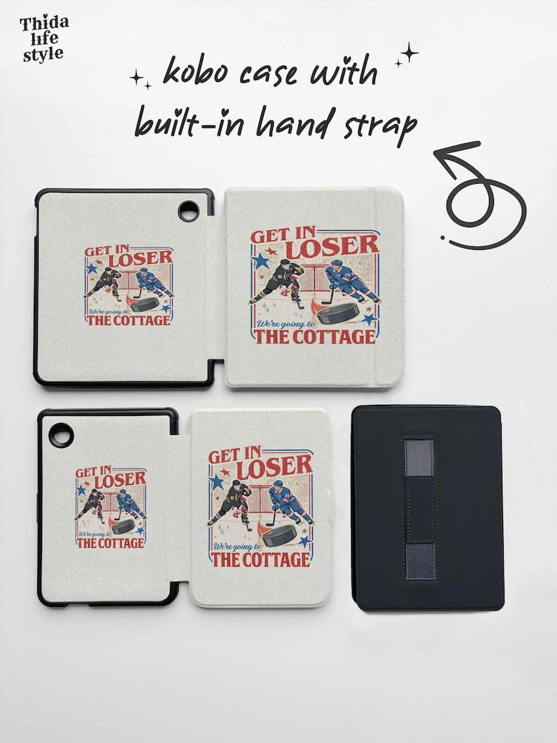 Get In Loser Kindle cover, Heated Rivalry Romance kindle case, Hockey rivals - Book Lovers, Kindle Scribe colorsoft, Kindle colorsoft image 6