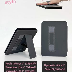 Étui Kindle personnalisé : livre à combustion lente assortis au design avec dragonne image 4