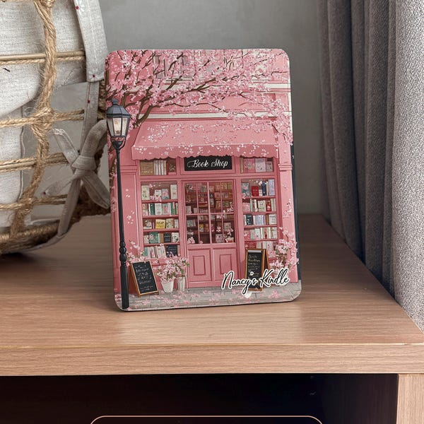 Personalized Pink Bookshop Kindle Case: Colorsoft Paperwhite Cover