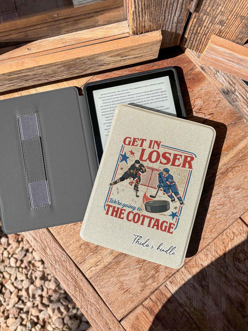 Get In Loser Kindle cover, Heated Rivalry Romance kindle case, Hockey rivals - Book Lovers, Kindle Scribe colorsoft, Kindle colorsoft image 4