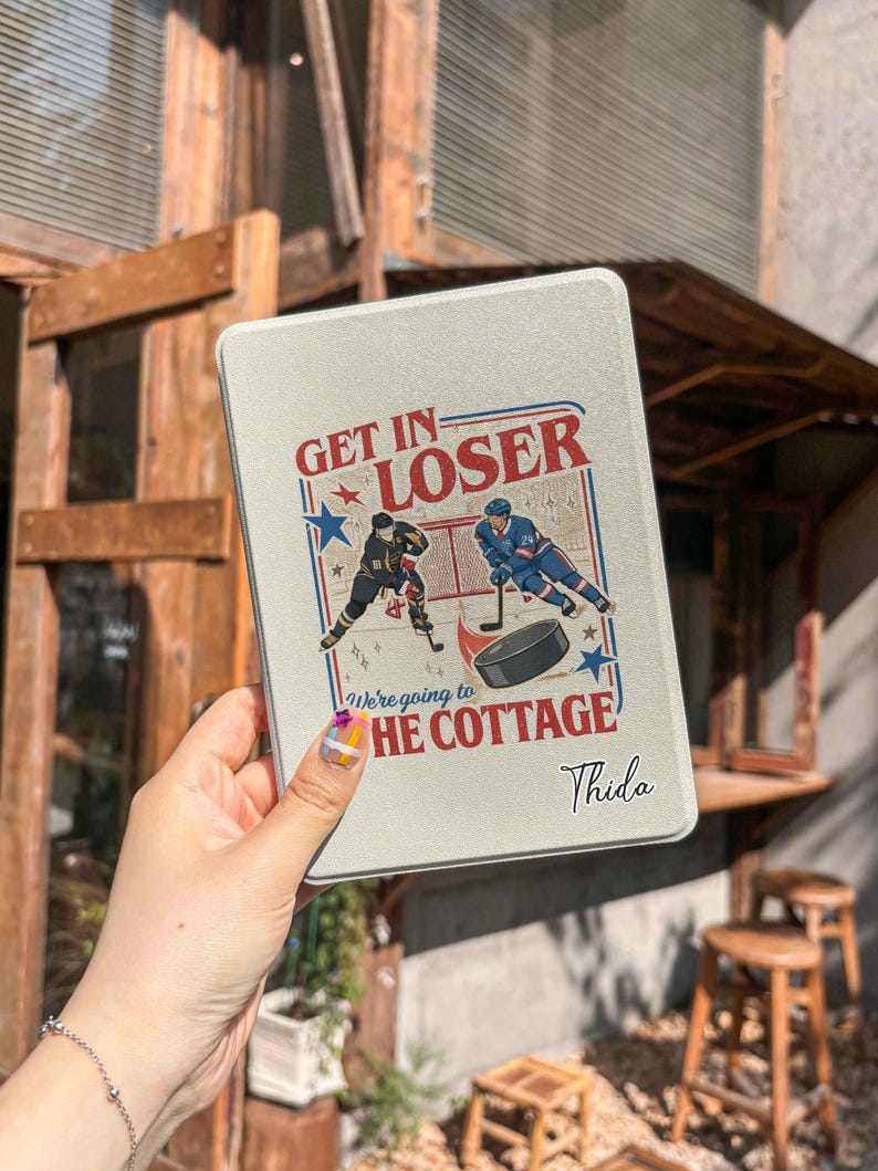 Get In Loser Kindle cover, Heated Rivalry Romance kindle case, Hockey rivals - Book Lovers, Kindle Scribe colorsoft, Kindle colorsoft image 10