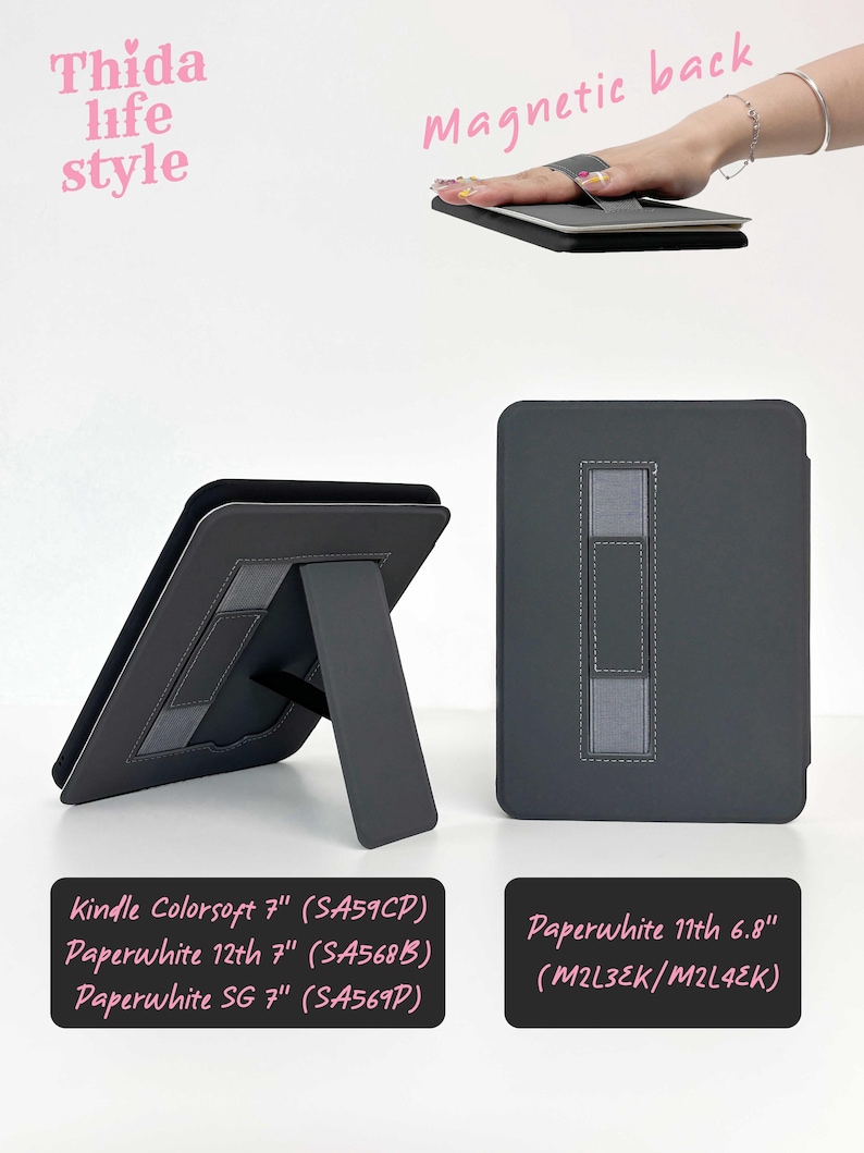 Etui na czytnik Kindle z paskiem Book Club Ticket: Paperwhite 6,8" i 12. generacja zdjęcie 2