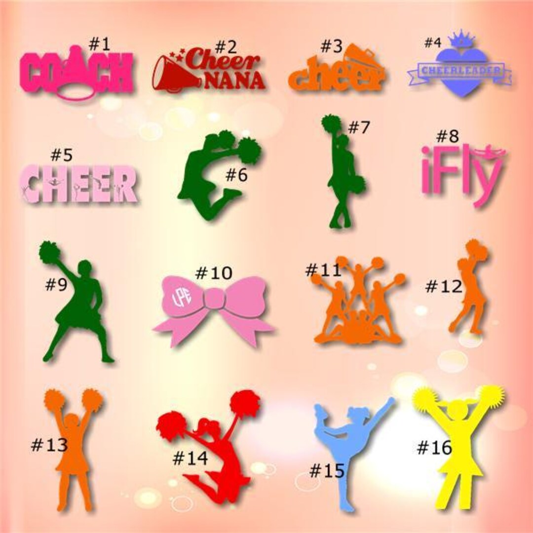 Cheerleader Cheerleading Instant Download Custom Name Personalized ...