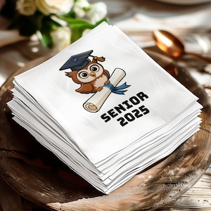 Owl Graduation 2025 Digital, Cartoon Owl, Senior 2025 Design, Graduate Owl Clip Art, Printable Owl Design, Graduating Owl Digital