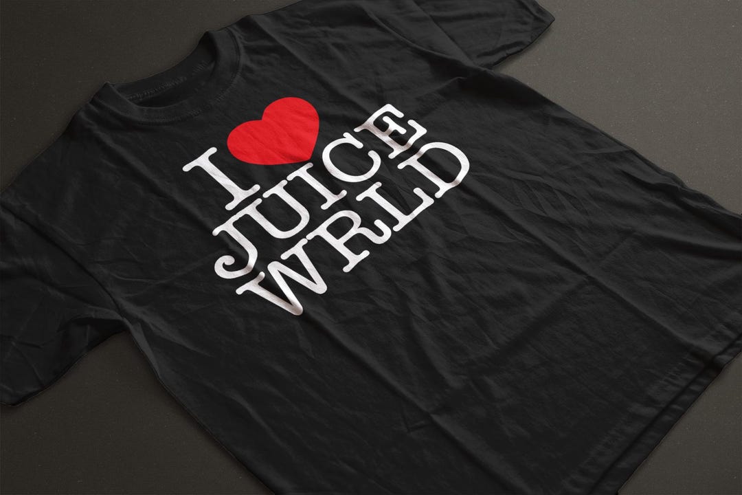 JUICE WRLD Rap T-shirt, Men's XL cotton black type Vintage Second Hand