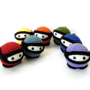 Amigurumi toy pattern Rainbow Ninja Crochet amigurumi doll tutorial PDF image 4
