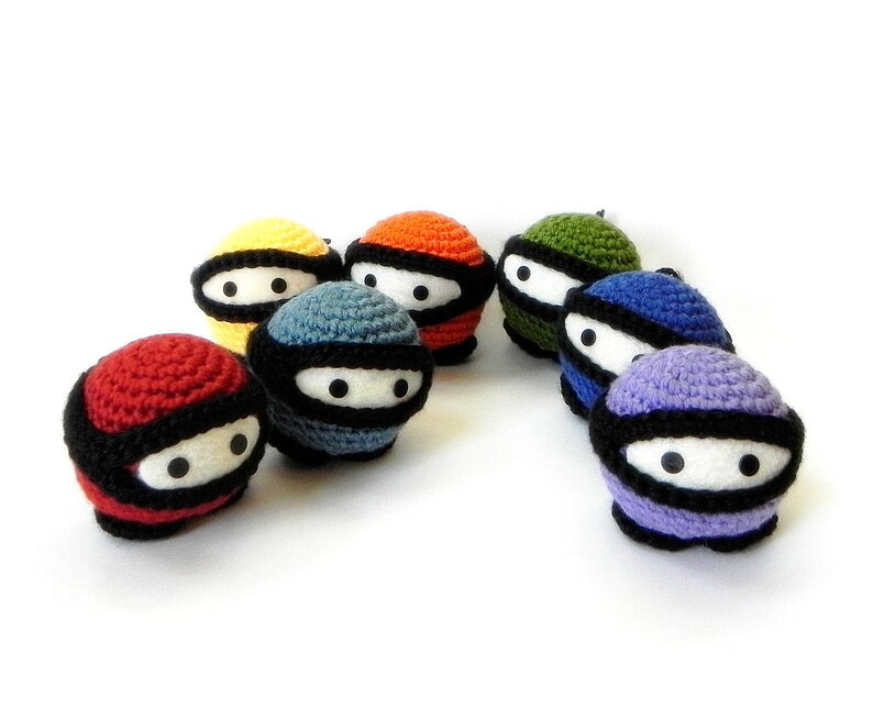 Amigurumi toy pattern Rainbow Ninja Crochet amigurumi doll tutorial PDF image 4